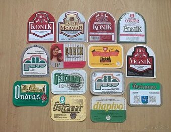 Pivní etikety Ostrava, Nymburk,Jablonec