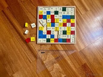 Dřevěná desková hra - malá násobilka - TOP