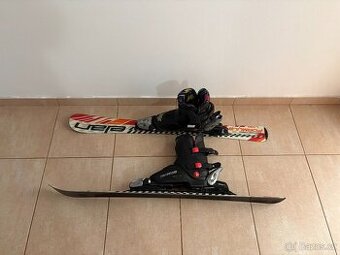 Dětské lyže Elan 100 + lyžáky