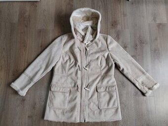 Dámský kabátek s kožíškem vel 46