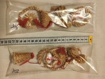 vánoční ozdoby slaměné balíček 5 ks 50,- Kč