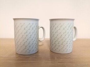 Porcelánový hrnek / hrníček sada 2ks 80.léta Československo
