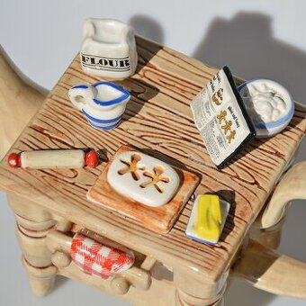 Porcelánový čajník - Pečení