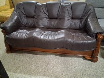 Pohovka kožená rustikální