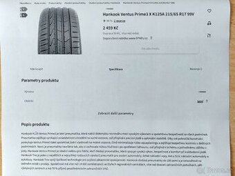 sada nových pneu 215/65 R17