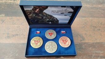 Pamětní medaile 75. Výročí výsadkových jednotek ČR.