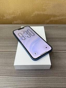 Apple iPhone 13 128GB modrý, pěkný stav, 100% baterie
