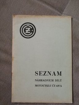 ČZ 125 A Seznam náhradních dílů