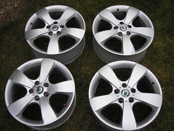 4 org. ALU kola ŠKODA 17´´, 5x112 OCTAVIA II, III