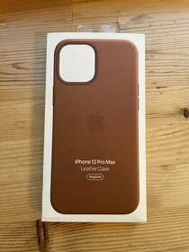 Originální kožený kryt Apple MagSafe – iPhone 12 Pro Max