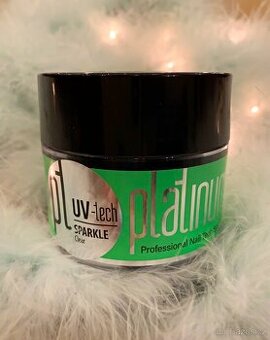 UV-LED PLATINUM Modelážní Gel SPARKLE Clear 50 g