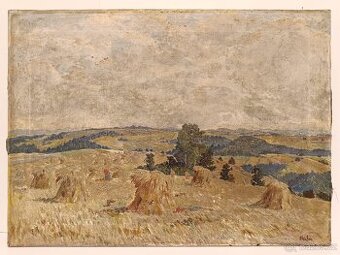 Obraz Hula, Žně, olej plátno 51x70