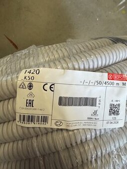 Husí krk MONOFLEX světle šedá 20 mm, balení 50 m
