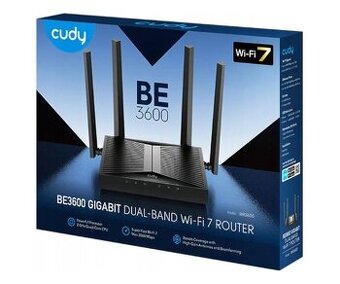 WiFi 7 router Cudy WR3600 (BE3600), TOP nový záruka 2 roky+