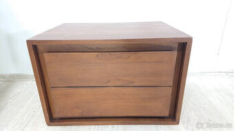 Závěsná skříňka pod umyvadlo teak 60x40 cm Kenta Kave Home