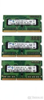 LOT 3x 2GB DDR3 do ntb 6GB SAMSUNG 1333MHz