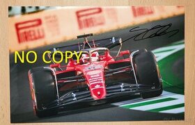 Charles Leclerc F1 Ferrari velké foto 20x30 orig. autogram - 1