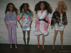sety: šaty s kožíškem na Barbie apod.panenky