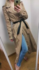 Dámský kabát trench coat Zara velikost M