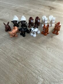 LEGO Duplo ovce, tele, koník,kočka,prase,koza,králík,pes