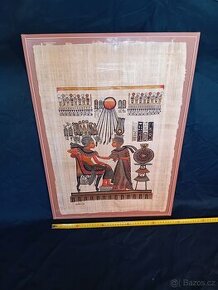 PAPYRUS EGYPT 4 ks ZASKLENO 48 x 68 cm. Cena za všechny
