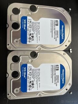 WD Blue 6TB - 2X - málo používané