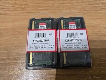 Paměti SODIMM DDR4 Kingston 2x16GB 3200MT/s CL22 2RX8