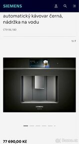 Nový vestavný automatický kávovar SIEMENS STUDIO LINE