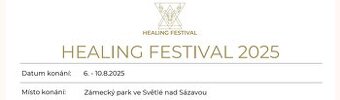 Vstupenka Healing Festival 2x 1den + kemp