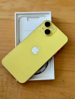 iPhone 14 Yellow BATERIE 100% TOP