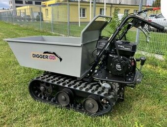 Dampr, stavební kolečko, technika do lesa