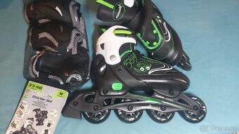 Inline brusle roztahovací 37-40 + chrániče NOVÉ