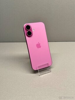 ZÁNOVNÍ APPLE IPHONE 16 128GB-ČERNÝ, BATERIE 100%, ZÁRUKA