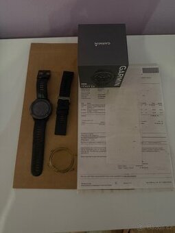 Garmin fenix 6x sapphire komplet nový originál řemínek topo