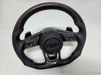 AUDI CARBON / PERFOROVANA KOŽA VOLANT + AIRBAG + F1 PADLA