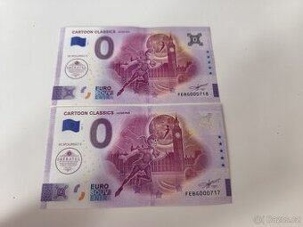 0 euro souvenir Peter Pan - pouze 1000 kusů těchto bankovek