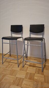 IKEA STIG Barová stolička s opěrkou 2 kusy