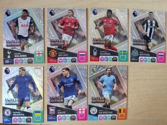 Fotbalové kartičky Premier league - limit edition