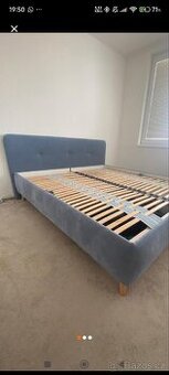 postel 180x200 čalouněná + rošty polohovací + matrace