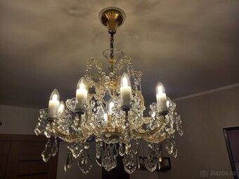 Křišťálový lustr 10 ramen Kamenický Šenov
