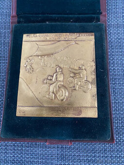 Plaketa Velká motocyklová soutěž AKR Čs 16 a 17.4. 1933