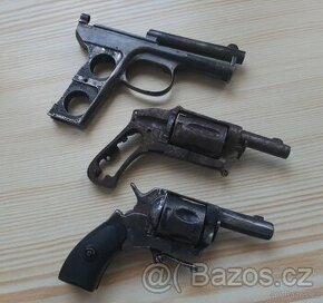 revolver, bulldog, znehodnoc. pistol mauser 1910, torzo