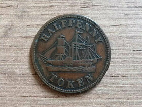 Kanada 1/2 Penny 1858 mince kolonie Prince Edward Island