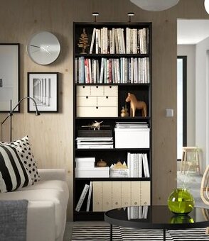 2x IKEA billy knihovna cerna + dvirka