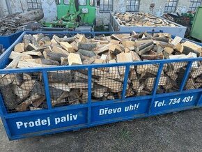 Palivové dříví měkké tvrdé štípané