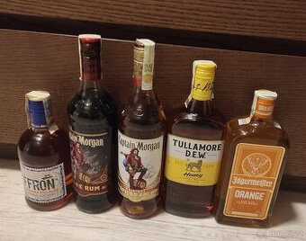 Alkohol - Jägermeister, Captain Morgan, Tullamore, Heffron