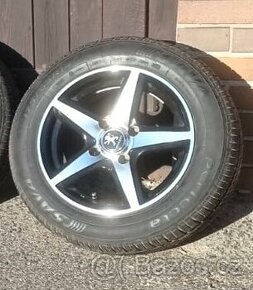 Alu disky R14 6J 4x100 + pneu letní