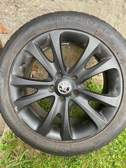 ALU R17 ŠKODA SUPERB - NOVE PNEU KORMORAN