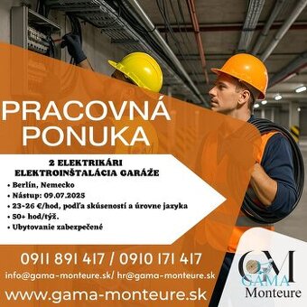 Hľadáme elektrikára a pomocného el., na priemyselné el.