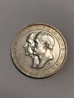 Stříbrná 3marka Wilhelm2 Wilhelm3 1911